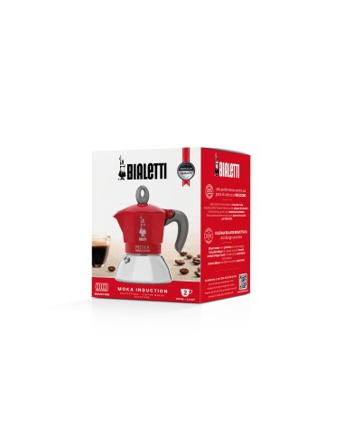 CAFFETTIERE: vendita online BIALETTI 0006942 MOKA INDUZIONE 2TZ ROSSA in offerta
