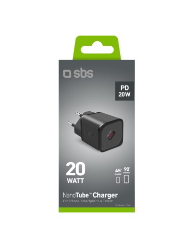 SBS TETRGAN1C20K ALIM.RETE 20W USB-C NERO