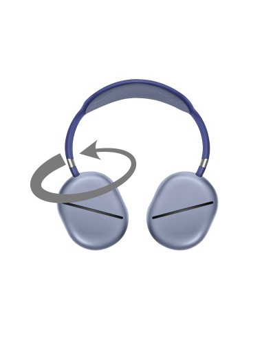 KARMA ALAM B CUFFIA BLUETOOTH 5.3 USB-C/JACK 3,5"/SLOT MICROSD BLU