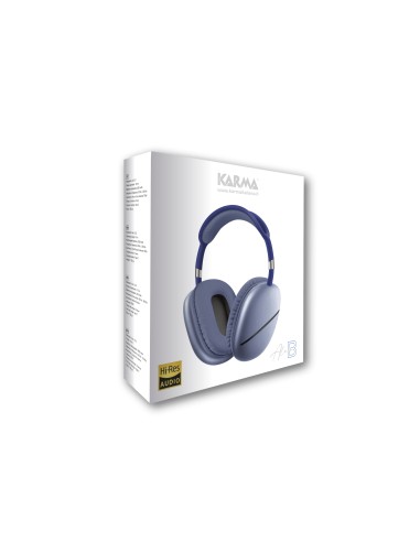 KARMA ALAM B CUFFIA BLUETOOTH 5.3 USB-C/JACK 3,5"/SLOT MICROSD BLU