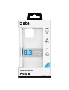 SBS TESKINIP1561T IPHONE 15   COVER SKINNY TRASPARENTE 2