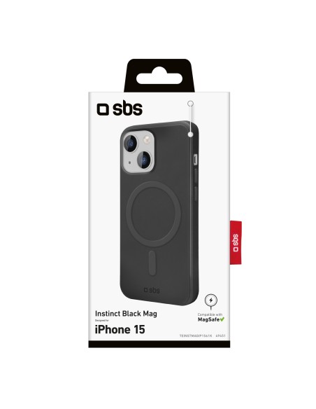 SBS TEINSTMAGIP1561K IPHONE 15   COVER INSTINCT MAGSAFE NERO