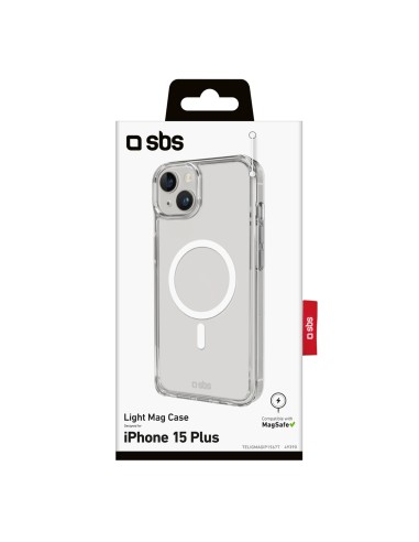 SBS TELIGMAGIP1567T IPHONE 15 PLUS COVER LIGHT MAGSAFE TRASPARENTE