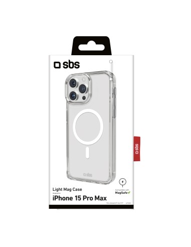 SBS TELIGMAGIP1567PT IPHONE 15 PRO MAX COVER LIGHT MAGSAFE TRASPARENTE