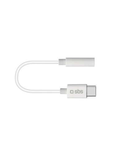 SBS TEINTJACKTYCFMW ADATTATORE TYPE-C/JACK 3,5MM M/F BIANCO