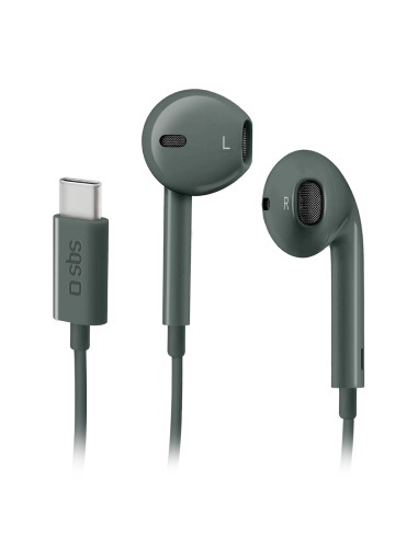SBS TEEARTYCAPG AURICOLARE FILO STEREO TYPE-C SEMI IN EAR GRIGIO
