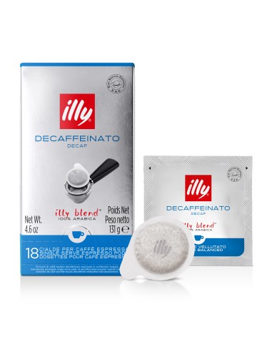CAPSULE CAFFE': vendita online ILLY 7997/A231 DECAFFEINATO CIALDE 18 PZ in offerta