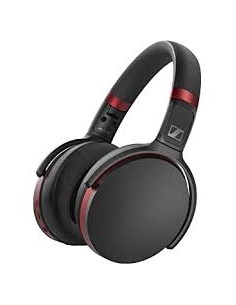 CUFFIE WIRELESS: vendita online SENNHEISER HD458BT CUFFIA BLUETOOTH 5.0 ANC NERO/ROSSO in offerta