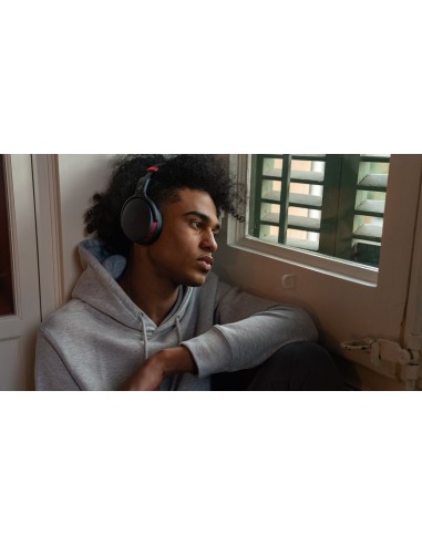 CUFFIE WIRELESS: vendita online SENNHEISER HD458BT CUFFIA BLUETOOTH 5.0 ANC NERO/ROSSO in offerta