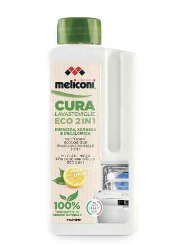 MELICONI CURA LAVASTOVIGLIE LIQUIDO ECO 2IN1 IGIENIZZA/PROFUMA/DECALC.