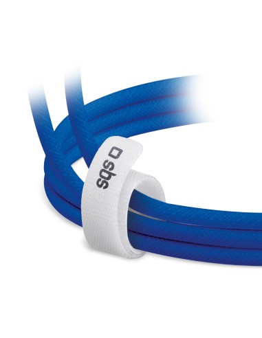 SBS TECABLETISSUETCCB CAVO IN TESSUTO USB-C/USB-C 1,5M BLU