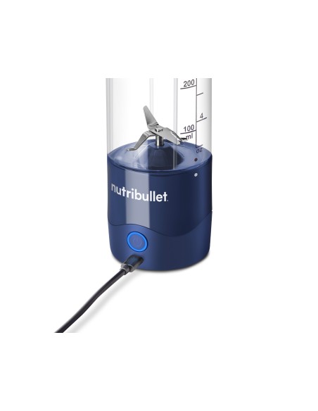 NUTRIBULLET NBP003NBL FRULLATORE   PORTATILE S/FILI RIC. CON USB BLU