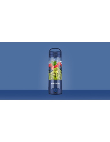 NUTRIBULLET NBP003NBL FRULLATORE   PORTATILE S/FILI RIC. CON USB BLU
