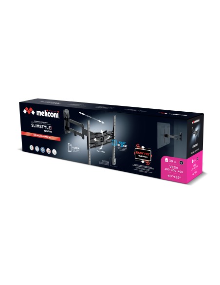 MELICONI SLIMSTYLE PLUS 400SDR STAFFA D.ROTATION 40"/82" 30KG