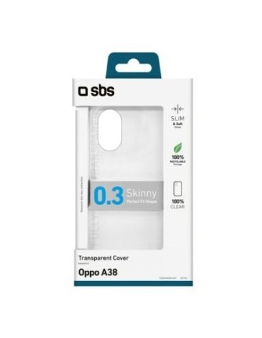 SBS TESKINOPA38T OPPO A38 COVER IN GOMMA TRASPARENTE
