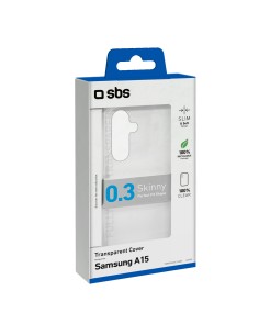 SBS TESKINSAA155GT SAMSUNG  A15 COVER IN GOMMA TRASPARENTE 2