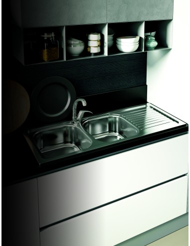 GLEMGAS L286X3 LAV. 86X50 INOX 2V (NO GOCC.)