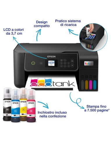 EPSON ET-2875 STAMPANTE AIO ECOTANKCOLOR 3IN1 - WIFI