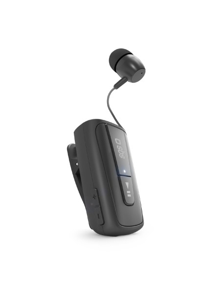 SBS TEROLLCLIPBTK AURICOLARE BT 3.0 CON CLIP E FILO RETRAIBILE NERO