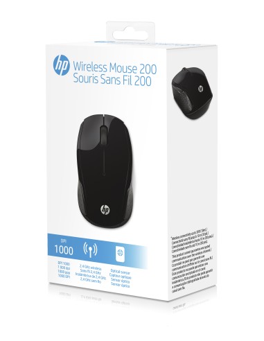 HP 200 MOUSE WIRELESS NERO