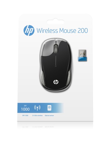 HP 200 MOUSE WIRELESS NERO