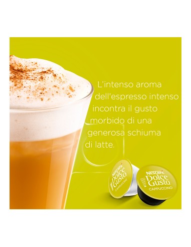 CAPSULE CAFFE': vendita online NESTLE NESC. DOLCE GUSTO CAPPUCCINO 16 CAPSULE in offerta