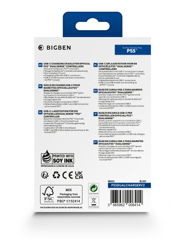 BIGBEN PS5 BASE DI RICARICA USB    CONTROLLER DUALSENSE