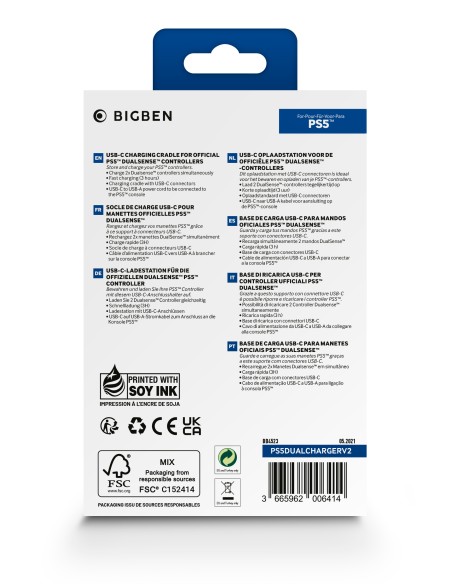 BIGBEN PS5 BASE DI RICARICA USB    CONTROLLER DUALSENSE