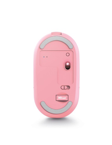 TRUST 24125 PUCK RECHARGEABLE BLUETOOTH PINK WIRELESS MOUSE