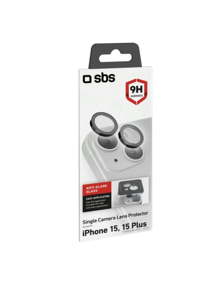 SBS TESINCAMGLIP15 IPHONE 15/15 PLUS VETRO PER FOTOCAMERA