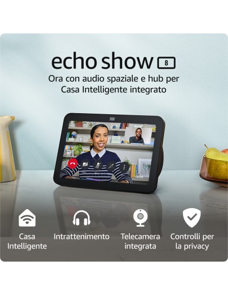 AMAZON ECHO SHOW 8 3GEN ANTRACITE HD SMART SCREEN SPEAKER