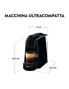 MACCHINE CAFFE' ESPRESSO: vendita online DE LONGHI EN85B MACCHINA CAFFE'  NESPRESSO ESSENZA MINI NERA in offerta 2