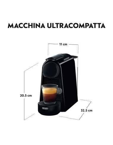 MACCHINE CAFFE' ESPRESSO: vendita online DE LONGHI EN85B MACCHINA CAFFE'  NESPRESSO ESSENZA MINI NERA in offerta