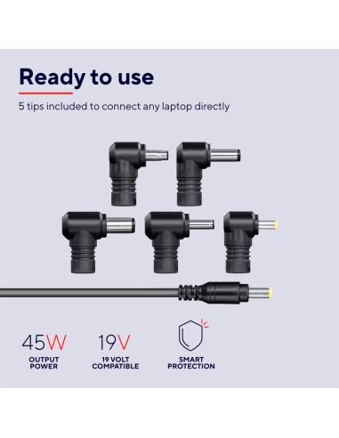 TRUST 21904 45W PRIMO LAPTOP CHARGER ALIMENTATORE UNIVERSALE