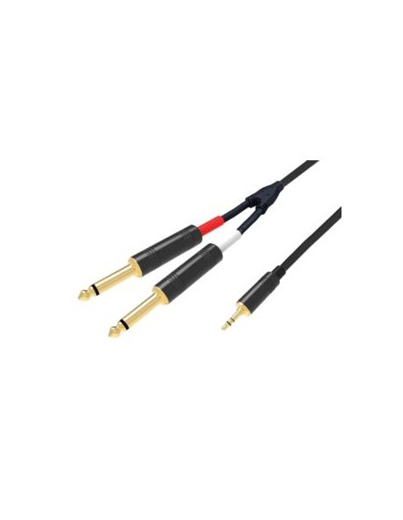 KARMA RDM C41-5 CAVO 3,5MM ST / 2X 6,3MM MONO 1,5MT