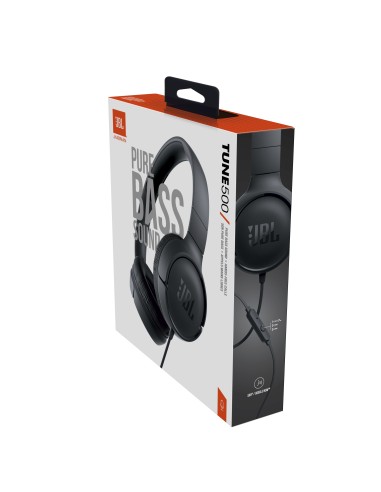 JBL T500BLK CUFFIA PADIGLIONE MICROFONO NERO