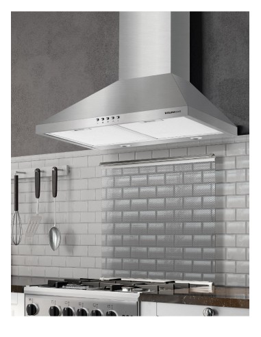 GLEMGAS GHP663IX CAPPA 60CM  1MOTORE 3V. INOX - CLASSE A