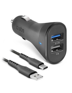 SBS TEKITCRC2U21AUL KIT CARICAB.AUTO 12/24V 2100 MAH ULTRA F.CHARGE NE