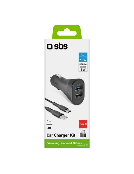 SBS TEKITCRC2U21AUL KIT CARICAB.AUTO 12/24V 2100 MAH ULTRA F.CHARGE NE