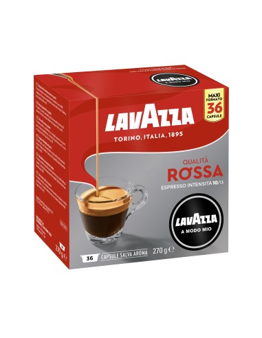 CAPSULE CAFFE': vendita online LAVAZZA 8888 QUALITA' ROSSA 36   CAPSULE in offerta