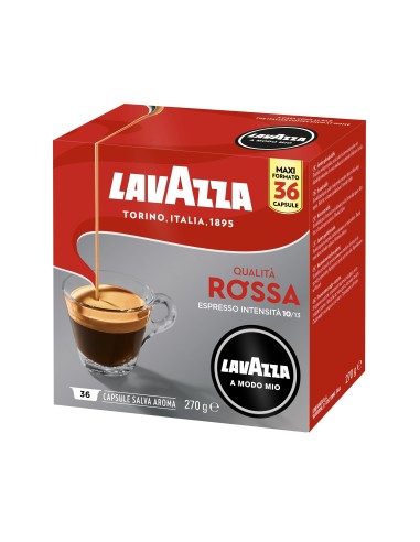 CAPSULE CAFFE': vendita online LAVAZZA 8888 QUALITA' ROSSA 36   CAPSULE in offerta