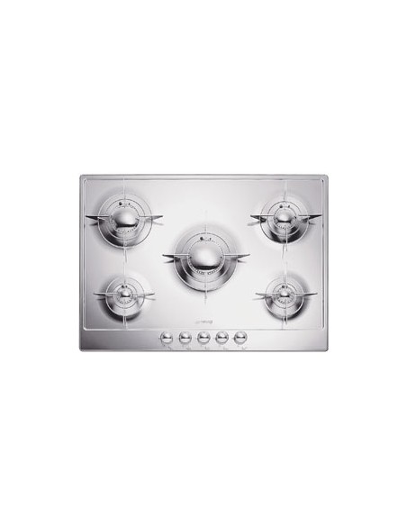 SMEG P705ES P. COTTURA 75CM ACCIAIO INOX GAS 5F COMANDI FRONTALI