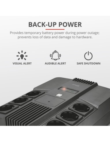 TRUST 23326 UPS 800VA MAXXON CON 6 PRESE