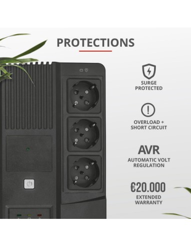 TRUST 23326 UPS 800VA MAXXON CON 6 PRESE