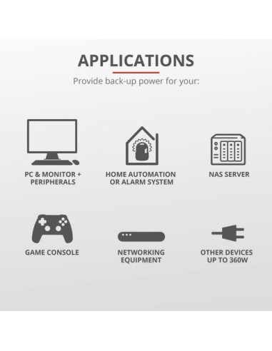 TRUST 23326 UPS 800VA MAXXON CON 6 PRESE