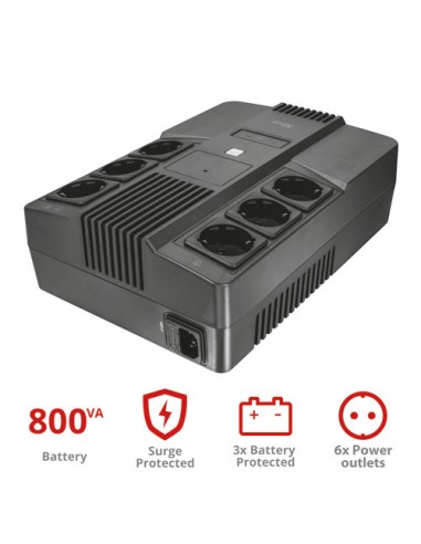 TRUST 23326 UPS 800VA MAXXON CON 6 PRESE