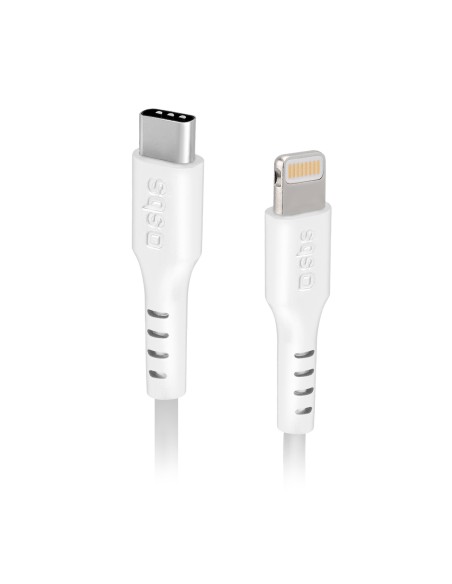 SBS TECABLELIGTC1W CAVO LIGTHNING  TYPE C MFI 1MT BIANCO