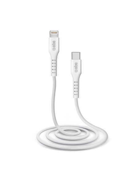 SBS TECABLELIGTC1W CAVO LIGTHNING  TYPE C MFI 1MT BIANCO