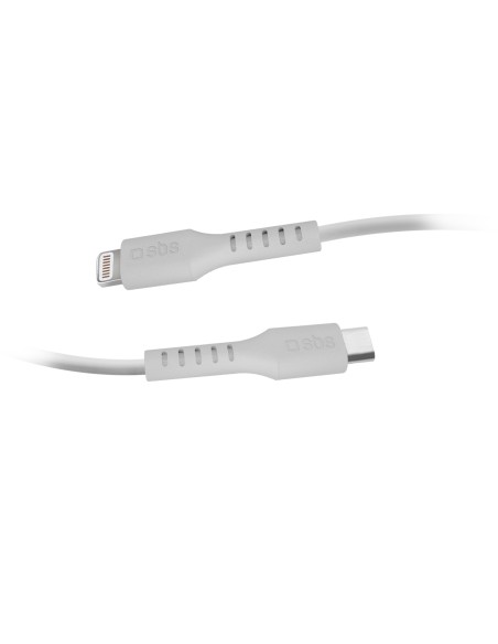 SBS TECABLELIGTC1W CAVO LIGTHNING  TYPE C MFI 1MT BIANCO