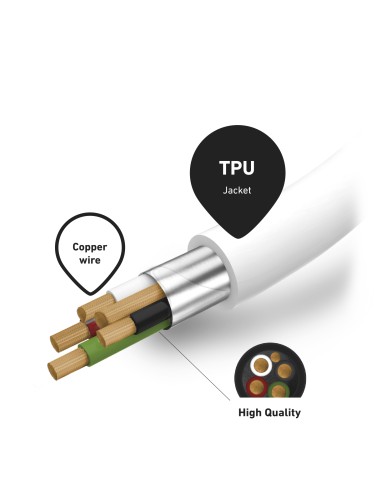 SBS TECABLELIGTC1W CAVO LIGTHNING  TYPE C MFI 1MT BIANCO